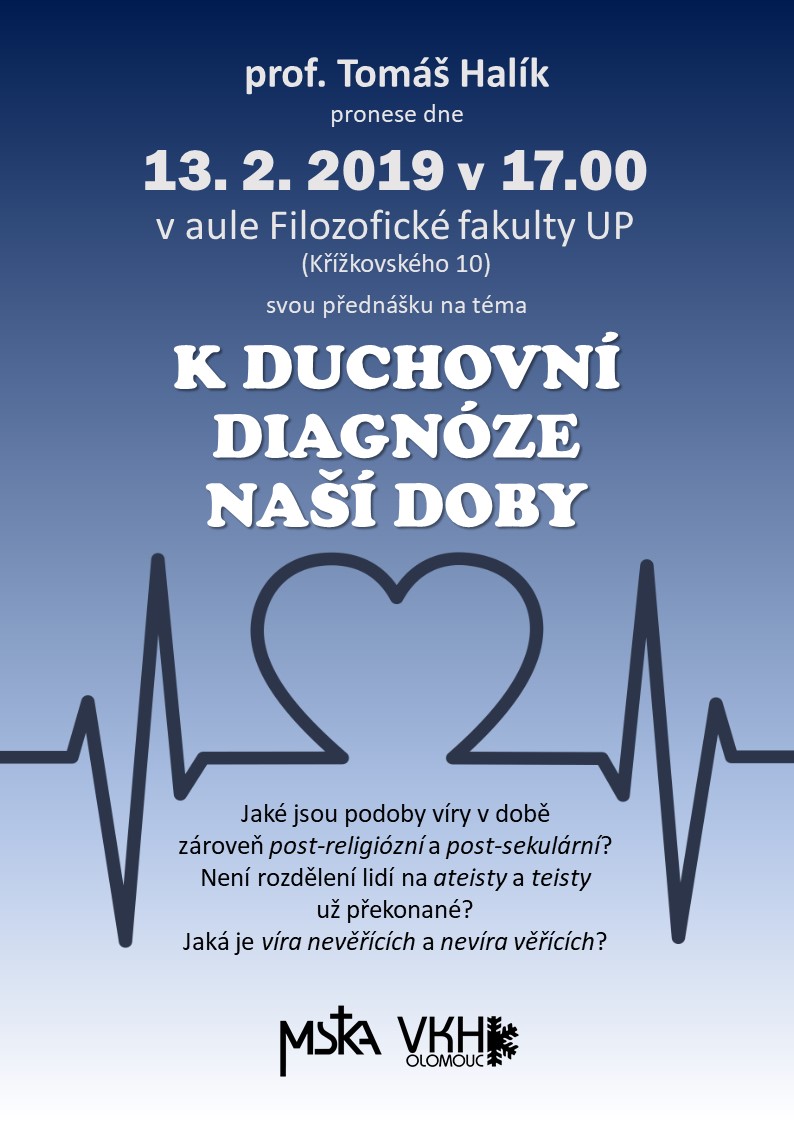 přednáška Halík duchovní diagnóza